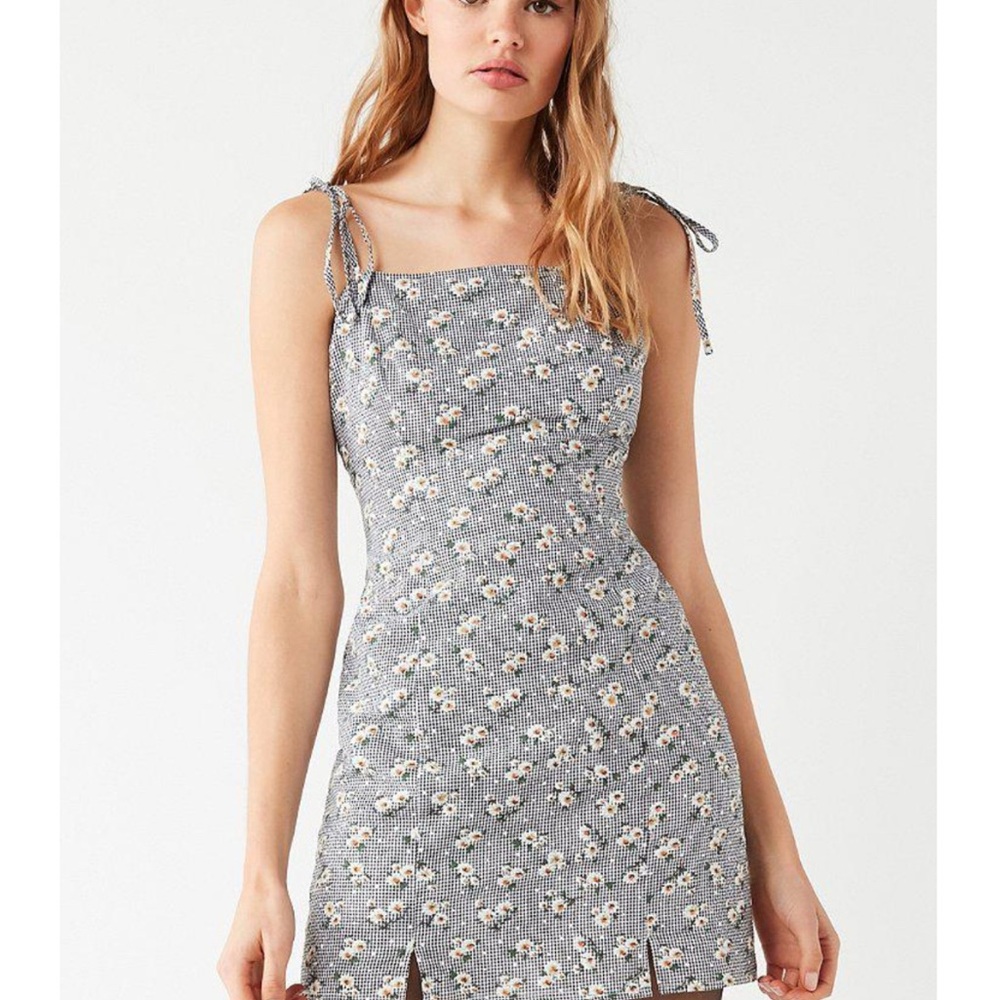 UO Daisy Gingham Mini Dress